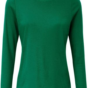 efixelle Grün Shirt u-boot-ausschnitt