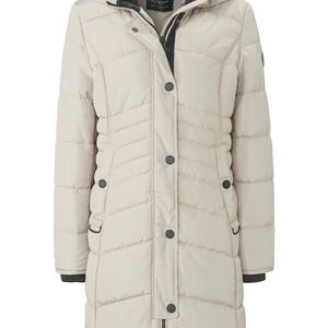 La veste matelassée à capuche amovible taille 38 Betty Barclay en coloris Neutre