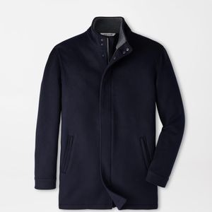 Peter Millar Blue Crown Flex Merino City Coat for men