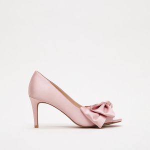 Phase Eight Pink Satin Peeptoe Court Shoes