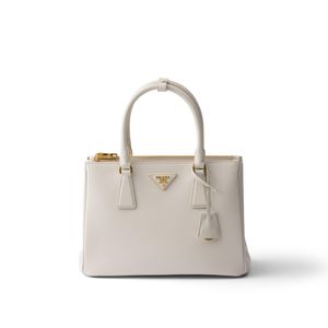 Prada White Galleria Medium Saffiano Leather Bag