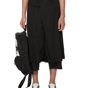 Short jupe ample Yohji Yamamoto pour homme en coloris Noir