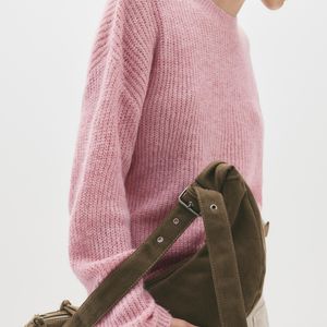 Pull&Bear Pink Canvas Crossbody Bag