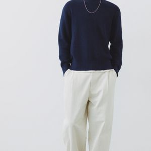 Pull&Bear Blue Basic Knit Jumper for men
