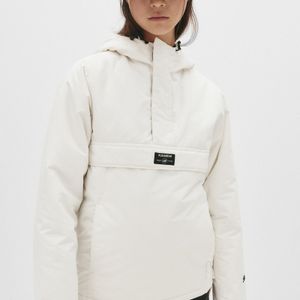 Pull&Bear Weiß Basic Känguru-Jacke
