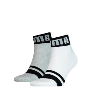 PUMA Seasonal Logo Quarter-Socken 2er Pack in Weiß für Herren