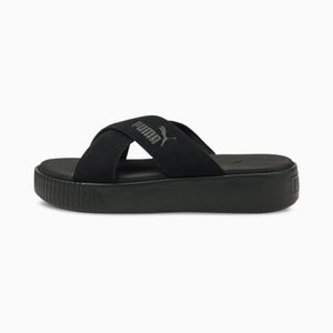 Sandales Platform Suede PUMA en coloris Noir