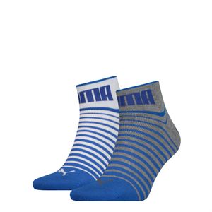PUMA Logo Quarter Socken 2er Pack in Blau für Herren