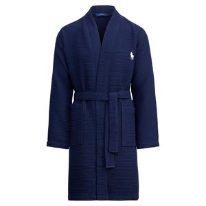 Peignoir kimono en coton gaufré Polo Ralph Lauren pour homme en coloris Bleu