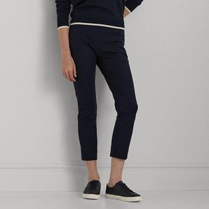 Petite - Pantaloni in cotone stretch Skinny-Fit di Lauren by Ralph Lauren in Blu