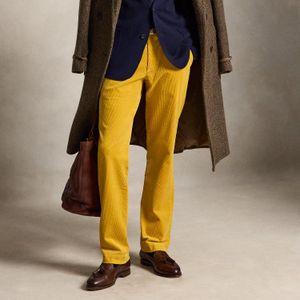 Polo Ralph Lauren Yellow Straight Fit Stretch Corduroy Trousers for men