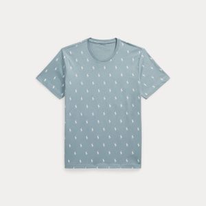 Polo Ralph Lauren Blue All-Over Pony Cotton Jersey Sleep Shirt for men