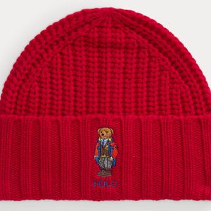 Polo Ralph Lauren Strickmütze mit Polo Bear in Rot für Herren