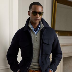 Ralph Lauren Blue Ripley Wool-Cashmere Four-Pocket Jacket for men