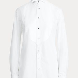 Ralph Lauren Weiß Baumwollhemd Marlie mit Kragen