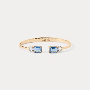 Ralph Lauren Metallic Plated Stone Hinge Bangle