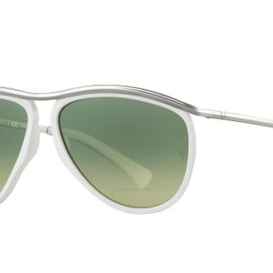 Ray-Ban Olympian Aviator Hd60 Sonnenbrillen Silber Fassung Grün Glas 59-13