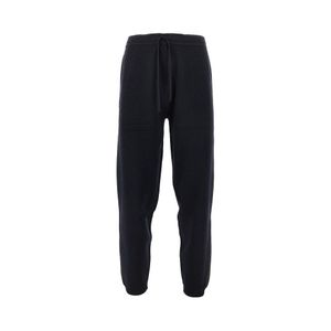 Emporio Armani Black Travel Essential Wool Pants for men