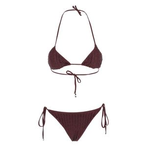 VENUJA Purple Bikini With Rhinestone