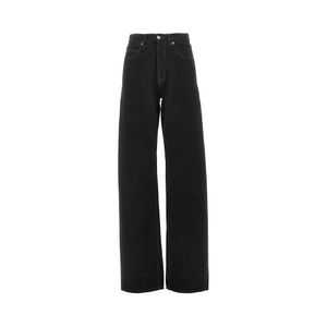 Saint Laurent Black V-Cut High-Rise Waist Jeans