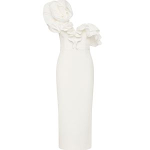 Rebecca Vallance White Ozias Midi Dress