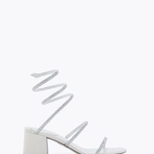 Rene Caovilla White Cleo Sandal 50