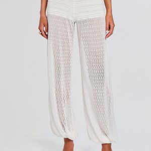 retroféte White Devyn Knit Pant