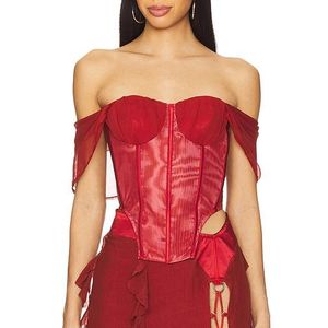 AMOR MIA Red Assassin Corset Top