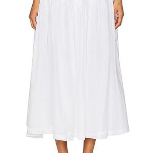 LPA White Emmy Midi Skirt