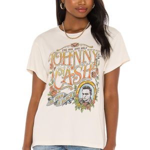 Daydreamer Johnny Cash グラフィックtシャツ ナチュラル