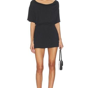 EB DENIM Black Madeo Cowl Neck Dress