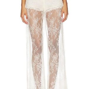 LoveShackFancy White Sigrid Pant