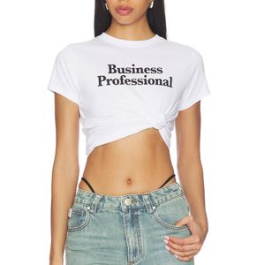 GUIZIO White X Revolve Business Professional Tee