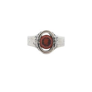 Twojeys White Icon Link Ruby Ring for men