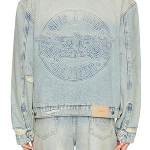 Represent Blue X Guns N' Roses Denim Jacket for men