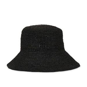 Anine Bing Black Cabana Bucket Hat