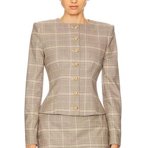 Generation Love Natural Sirus Plaid Jacket