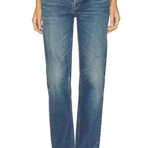Moussy Blue Hadley Straight Low Rise Jeans