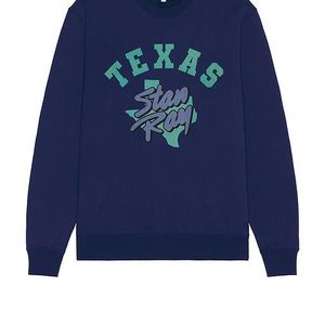 Stan Ray Blue Solid State Crew Sweatshirt for men