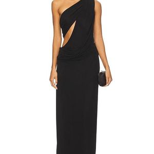 Misha Black The Solstice Cupro Dress
