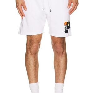 Prince Tennis White Brushed Fleece Short for men