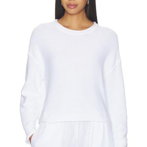 Leset White Mae Crewneck