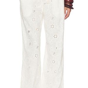 Free People White X Intimately Day Drift Pant