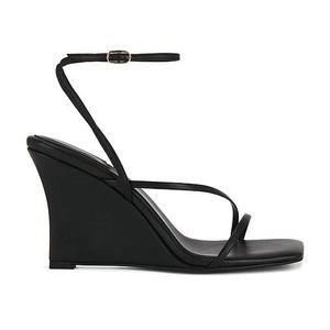 Jeffrey Campbell Black Highlight Wedge Sandal