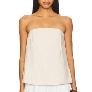 FAVORITE DAUGHTER White The Olivia Bustier Top