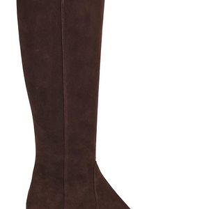 Stuart Weitzman Brown Vinnie Zip Boot 50