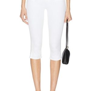 Mother White The Stunner Zip Bunny Snip Jeans