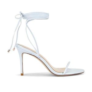Femme LA White 3.0 Barely There Lace Up Heels