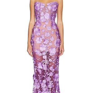 Bronx and Banco Purple Jasmine Gown
