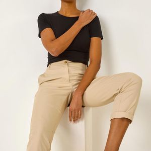 Roman Natural Cotton Stretch Chino Trousers
